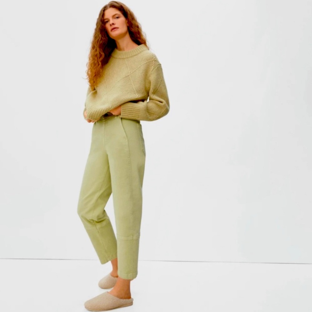 Everlane Utility Barrel Pant, 4 regular, Sage